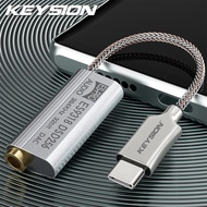 Keysion es9318 dsd256 HiFi Tai nghe DAC khuếch đại loại USB C đến 3.5mm đầu chuyển âm thanh 32bit 38