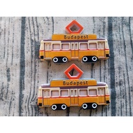 Tourist Souvenirs Around The World Three-Dimensional Magnet Hungary Budapest Retro Traffic Tram