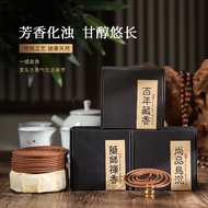 [Qijitang] Shipped From Taiwan Vietnam Nha Trang Agarwood Coil Incense Household Gifts Buddha Produc