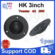 999DIY HK 3inch 4Ω 25W Tweeter Speaker Car Speaker Audio 3 inch Tweeter Car Stereo Horn Tweeter HIFI