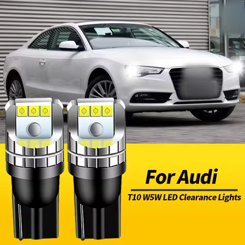 2PCS T10 W5W LED Clearance Lights Canbus For Audi A8 D3 4E2 4E8 2002-2010 Q7 4LB 2006-2016 TT 8J3 20