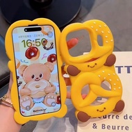 个性镂空碱水包16手机壳15PM14Pro创意13可爱12高颜值 Unique hollow-out alkali water case for iPhone 16, 15PM, 14Pro, 13,