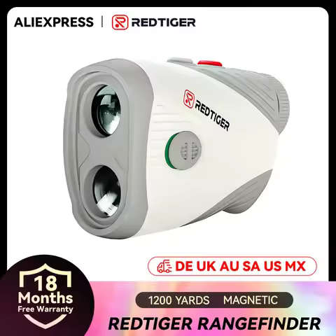REDTIGER Golf Rangefinder with Slope 1200 Yards Laser Range Finder Golfing 7X Magnification Recharge