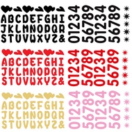 BoBo Balloon Letter Number 0-9 Stickers Birthday Party Decorations Wedding Family Party Sticker