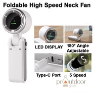 Handheld Foldable Hi-Speed Neck Fan Desktop Fan