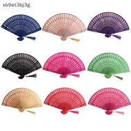 Cod fashion wedding hand scented side engraved bamboo folding fan Chinese wooden fan fan