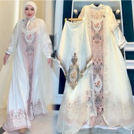 SHELLASAUKIA GAMIS DRESS KATUN SET HIJAB ORI BY SHELLASAUKIA