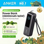 【CCC Certified, HOT】Anker 25,000mAh Portable Charger 165W Laptop Powerbank With Built-In and Retract