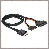 [gengciy9] Gen 4 Oculink SFF-8611 4I to PCIe SFF-8639 U.2 NVMe with  15P Male Power Server Cable