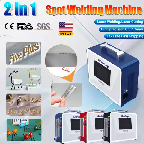 2 In 1 600W 6j Spot Welding Machine 0.3-1.5mm High-precision Laser Welding Cutting Plate Welder for 
