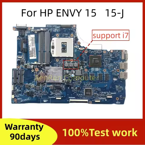 6050A2548101 For HP ENVY 15 15-J TPN-I110 Laptop Motherboard 6050A2548101-MB-A02 DDR3 support I7 wit