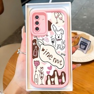 Casing hp for Samsung A17 4G A17 5G M17 5G F17 5G Case Puppy stickers Silicone Cesing Elastic Softca