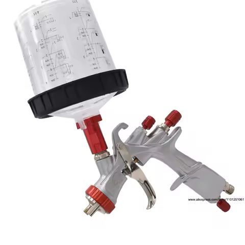 YT160 LVLP Spray Gun with 600CC Paint Mixing Cup 1.3mm New R500 Car Painting Gun Paint Spray Gun Set