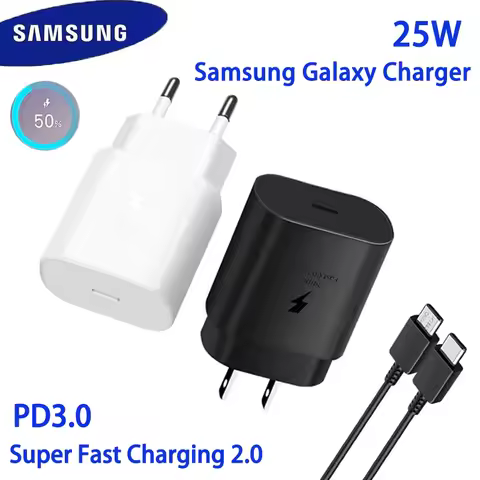 Samsung 25w Charger S24 S23 FE Super Fast Charging Adapter Usb Type C PD PPS Galaxy S22 S21 A55 A54 