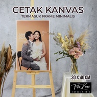Canvas Photo Print Includes Minimalist Frame QUALITY 30x40 cm