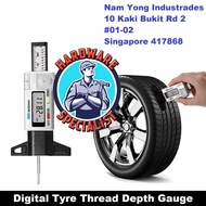 Hardware Specialist Digital Tyre Thread Depth Gauge (mm/Inch) Tire Depth Gauge