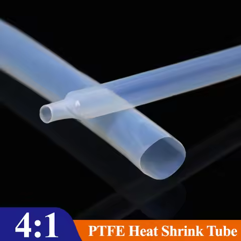 1/2/5m 4:1 PTFE Heat Shrink Tube Diameter 2mm 4mm 6mm 8mm 9.6mm High Temperature 260Deg. C/600V Shri