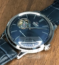 [Watchwagon] Orient RA-AG0005L10B Open Heart Automatic Blue Leather Strap Blue Dial Formal Dress Watch 40.5mm case width