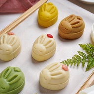 Mooncake Mould Rabbit 50g Jelly Moon Cake Mold Cute Cartoon Plastic Flower Stamp Square Press Hand Pressing Diy Home Made Handmade Gift Baking Tool Chinese Style 月餅模具50克日式小清新夢想兔動物綠豆糕流心廣式可愛手壓模型