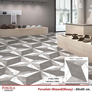 กระเบื้องพื้น Porcela ขนาด 60x60 ซม. รุ่น Rogger Gris