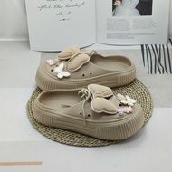 Sepatu Sandal Wanita Baim Sendal Jibbitz Sandal Wedges Sendal Selop Rubber Lucu Kekinian