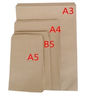 Large Size b5a4a3 Word Paper Thickened Blank Blank Envelope Flat 150g Double-Sided Bag Kraft Paper w