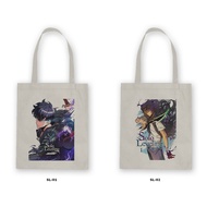 /Blacu Canvas Zipper Tote Bag - Solo Leveling /Aniime Manga/