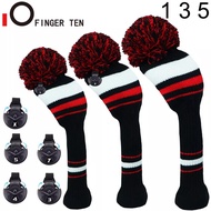 3Pcs #1 #3 #5 Golf Club Headcovers Set for Driver Fairway Hybrid Cover Wool Knitted Sock Wood Head Covers 5 7 X Drop Shi