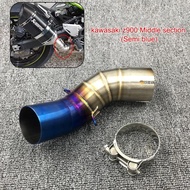 Z900 Motorcycle Accessories Exhaust Muffler Middle Link Pipe Connector For Kawasaki Z900 Z 900 2017 