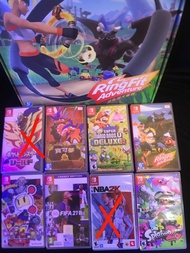 Switch Pokemon shield 盾 朱 Mario bros U bomberman R NBA 2K22 2K23 ring fit FIFA 19 20 22 Splatoon 2