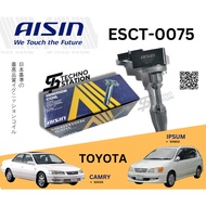 AISIN ADVICS ESCT-0075 IGNITION COIL Toyota Camry SXV20 Ipsum SXM10 OEM: 90919-02217 / 90919-02218