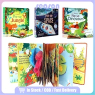 Pop up Usborne Books 3D English Story Book Dinosaurs/Space Kids Bedtime Reading Books