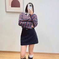 8 Seconds Korea velvet A-line skirt