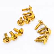 Original HENG Gold Bolts for NMAX V1/V2 | Motorcycle Body Fairings Accessories and Parts