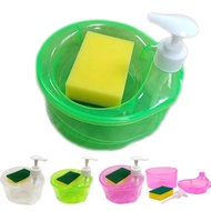 Dishwashing Soap Dispenser Round Soap Pump Dispenser 2-In-1 Dishwashing Soap Dispenser/