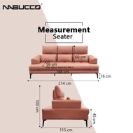 Nabucco 6060A Greez 2+3 Push Back Sofa[Multiple Materials Can Choose][Warranty 5 Years][Delivery Wes