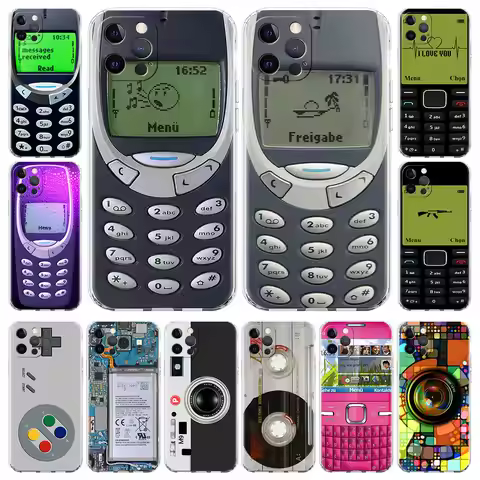 Magnetic Radio Tape Cassette Case For Apple iPhone 13 11 12 Pro 14 7 XR X XS Max 8 6 6S Plus 13Pro S