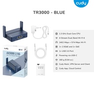 γSGγ Cudy TR3000 Portable WiFi 6 AX3000 VPN Mesh Router Home Travel 3000Mbps Supports OnpenWRT 4K St