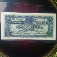 uang Beira jajahan portugis specimen 20 centavos 1933 aunc