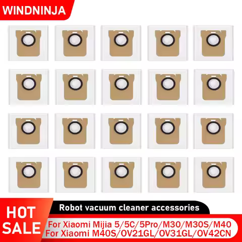Dust Bag For Xiaomi Mijia 5/5C/5 Pro/M40/M40S/M30/M30S/OV31GL/X20 Plus/X20 Pro/X20 Max Robot Vacuum 