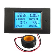Voltmeter Ampere Meter Watt and Energy Meter AC 80-260V 100A