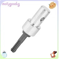 MOILYGOODSG  Auger Drill Adapter, Connect to 4"/6" Auger Steel Garden Auger Power Drill Adapter, Rou