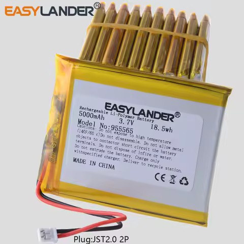 955565 3.7V 5000mAh Polymer Lithium LiPo Rechargeable Battery 955465 FOR PDA PSP GPS DVR