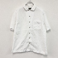 Eddie Bauer 短袖襯衫，白色，M 碼，古著。