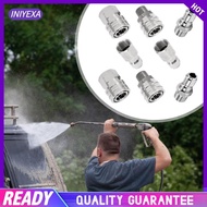 [Iniyexa] 8Pcs Pressure Washer Adapter Set High Pressure,Car Washing Joint,Quick Disconnect Hose Adapter Connector for Sturdy, Portable