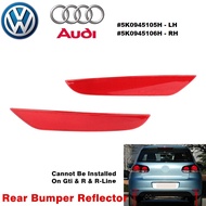 5K0945105G (LH) 5K0945106G (RH) REAR BUMPER REFLECTOR | SIDE MARKER FOR VW GOLF MK6 1.4 TSI 2009-2013