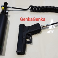 CO2 Konversi ke HPA Sistem Untuk Unit Glock 19 NBBCO2 Konversi ke HPA