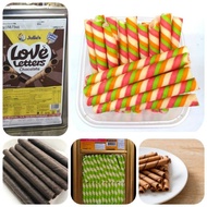 Biskut roll stick coklat 300g/Julie love letter 280g