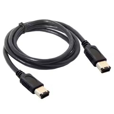 IEEE1394A Data Cable IEEE 1394 6P to 6P 6P-6P 6 Pin to 6Pin Industrial Camera Cable Firewire 400 Mbp