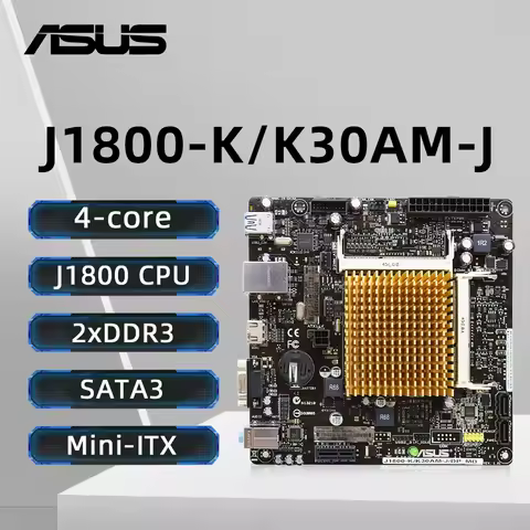ASUS J1800-K Motherboard BGA 1170 Support Intel Celeron J1800 Dual-core CPU DDR3L 1333MHz HDMI PCIe